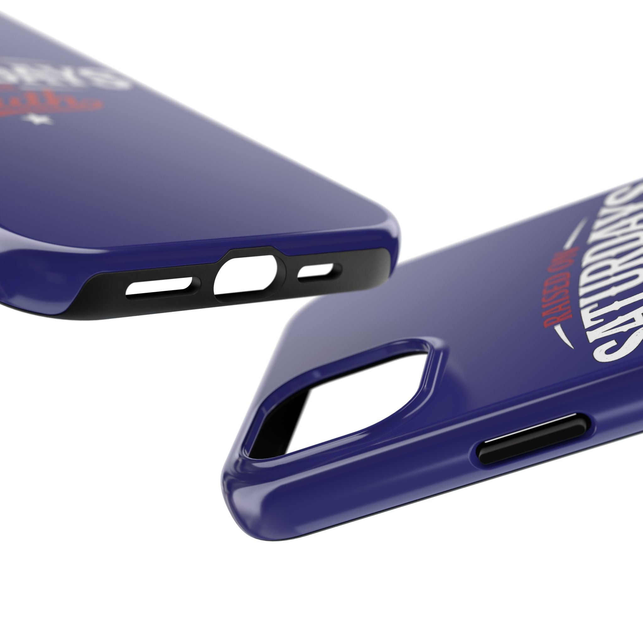 Raised on Saturdays in the South Phone Case-(blue)