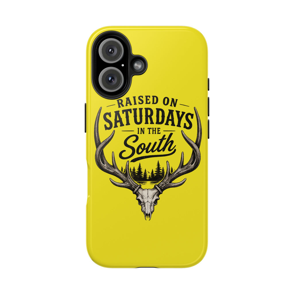Raised On Saturdays In The South Phone Case-Spread Runs Deep In The Woods-(yellow)