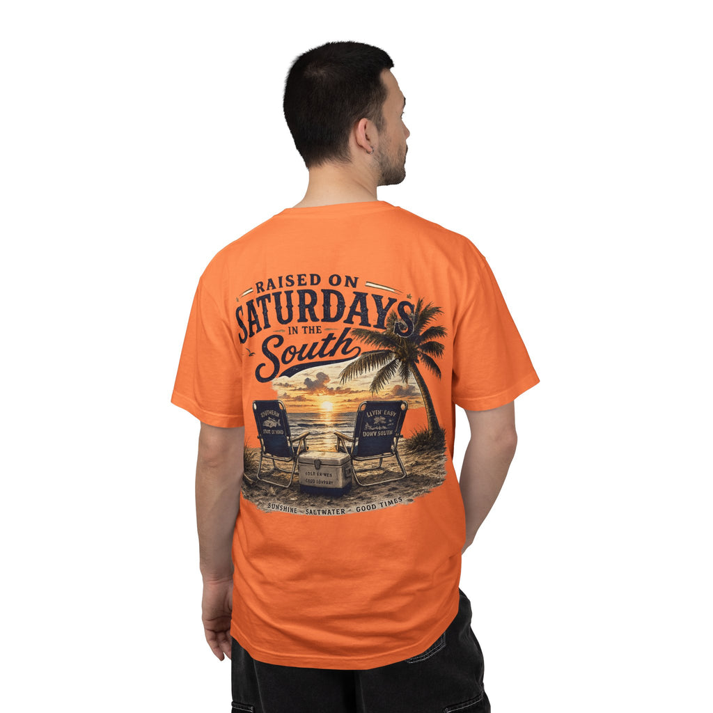 Raised On Saturdays In The South T-Shirt — Beachin It On Summer Saturdays