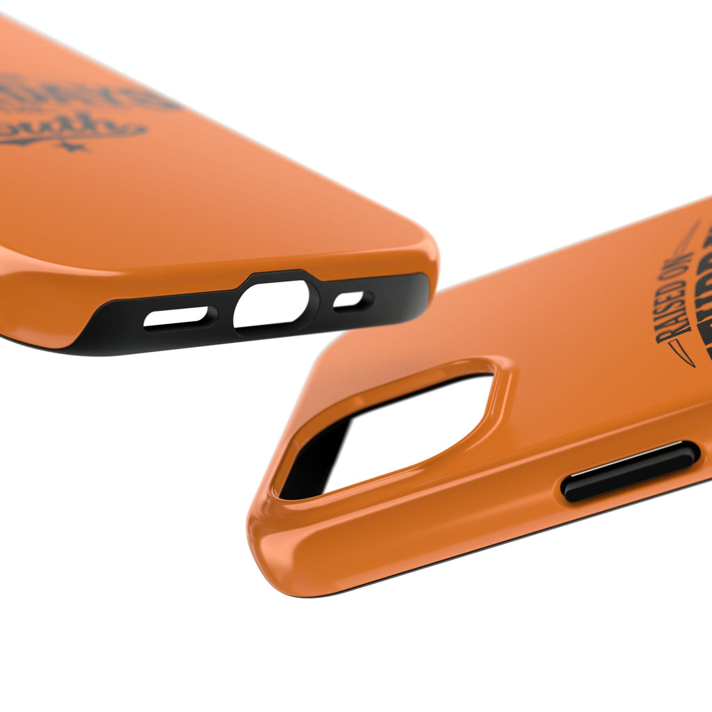 Raised On Saturdays In The South Phone Case-(orange)