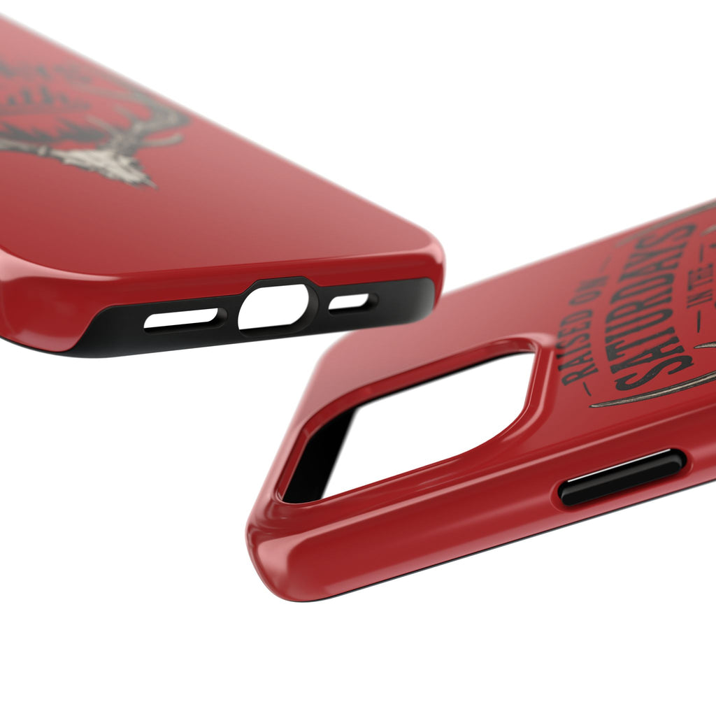 Raised On Saturdays In The South Phone Case-Spread Runs Deep In The Woods-(red)