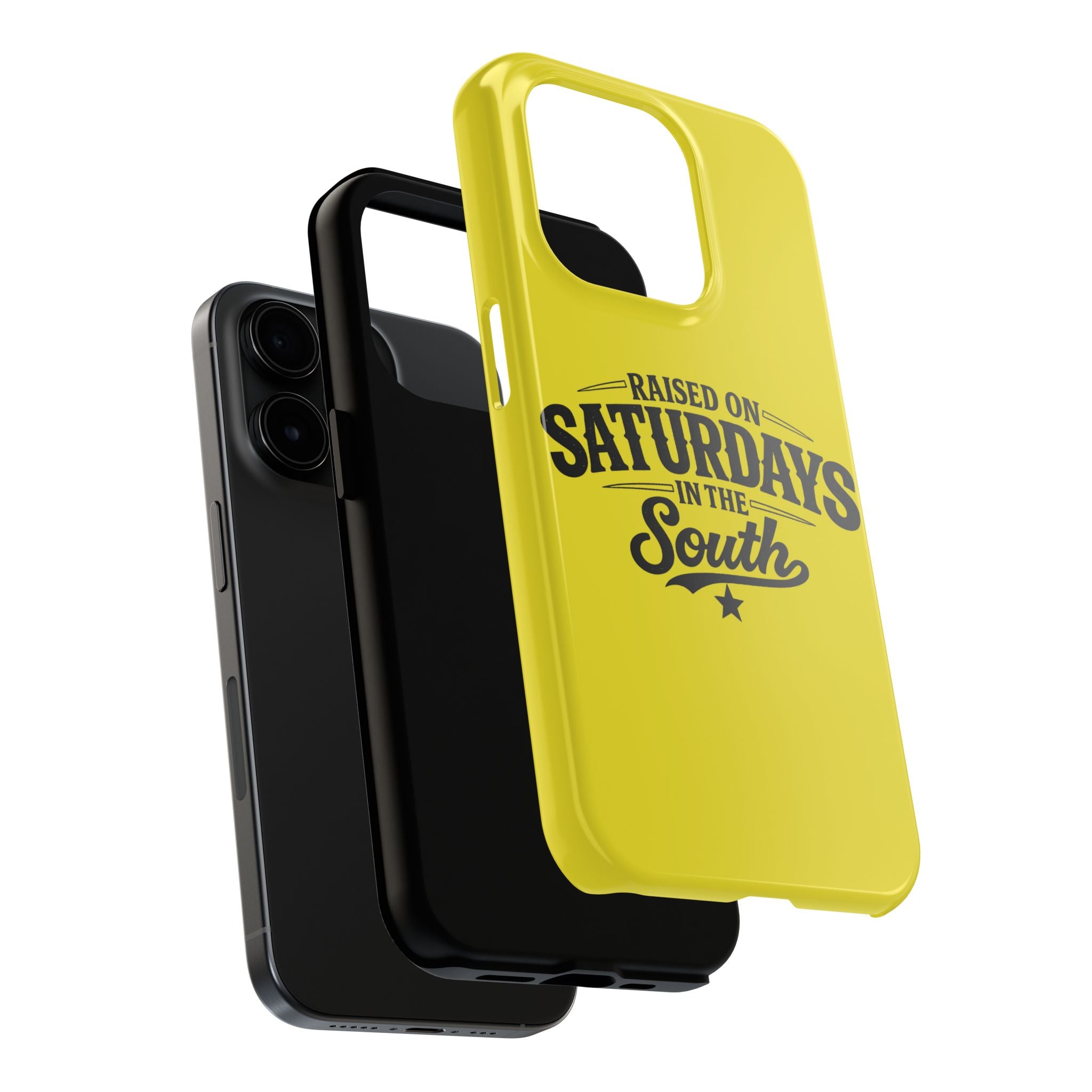 Raised On Saturdays In The South Phone Case-(yellow)