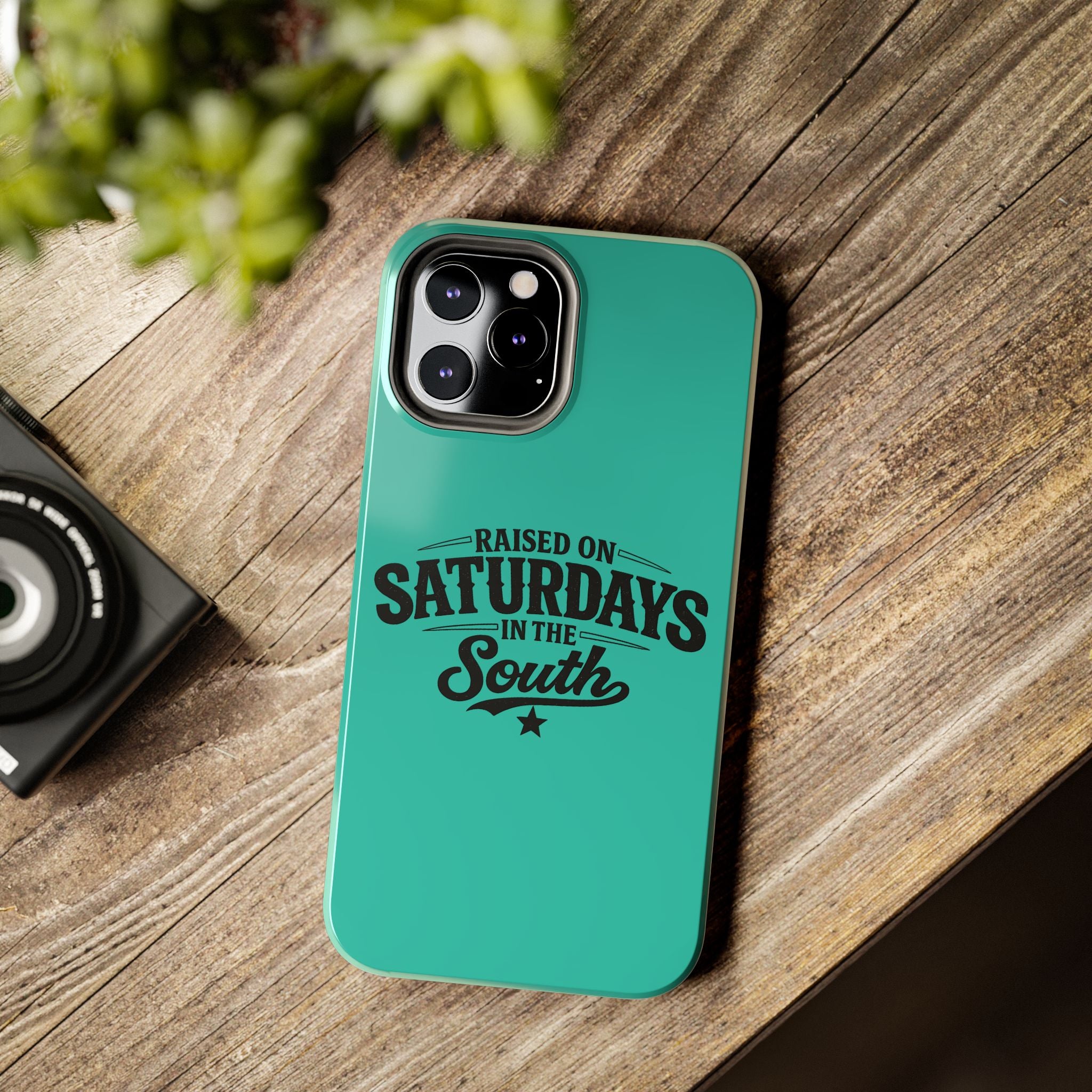 Raised On Saturdays In The South Phone Case-(blue)