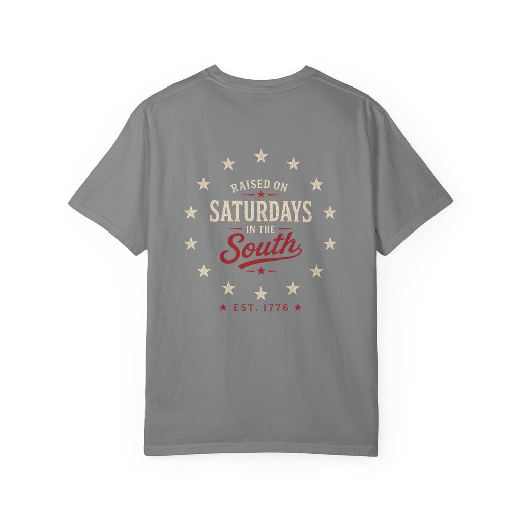 Raised On Saturdays In The South T-Shirt — Southern Freedom-4th Of July Collection