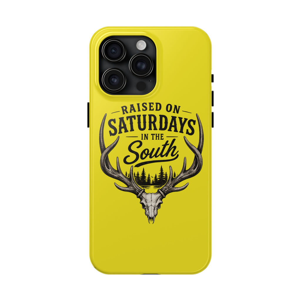 Raised On Saturdays In The South Phone Case-Spread Runs Deep In The Woods-(yellow)