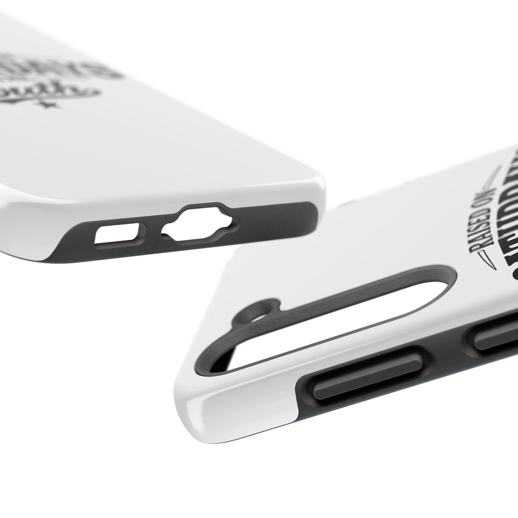 Raised On Saturdays In The South Phone Case-(white)