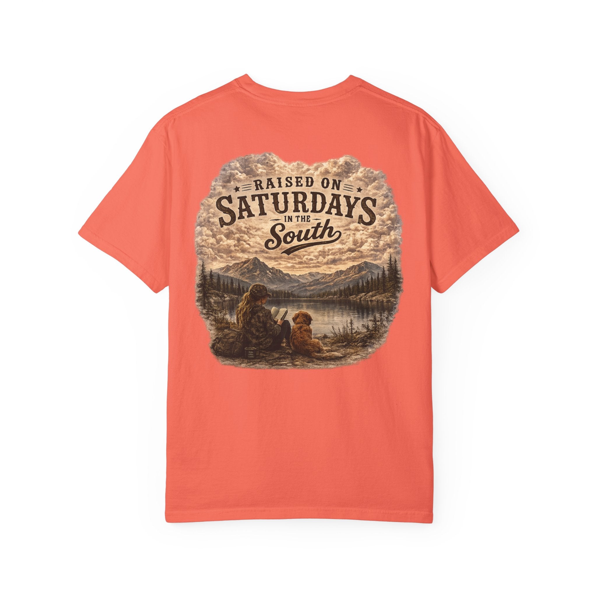 Raised On Saturdays In The South T-Shirt — Relaxing Saturday Morning In The Mountains