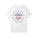 Raised On Saturdays In The South T-Shirt — Circle Of Freedom-4th Of July Collection
