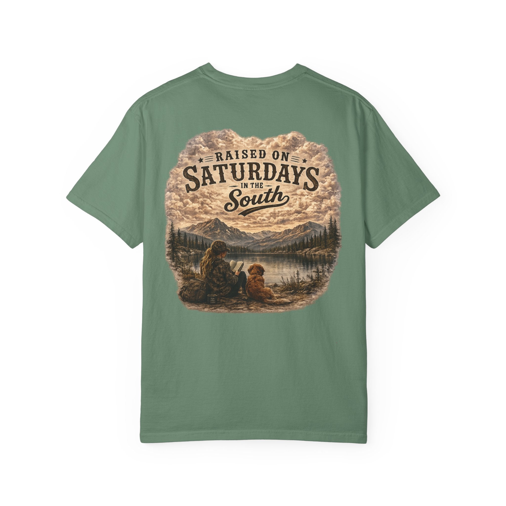 Raised On Saturdays In The South T-Shirt — Relaxing Saturday Morning In The Mountains