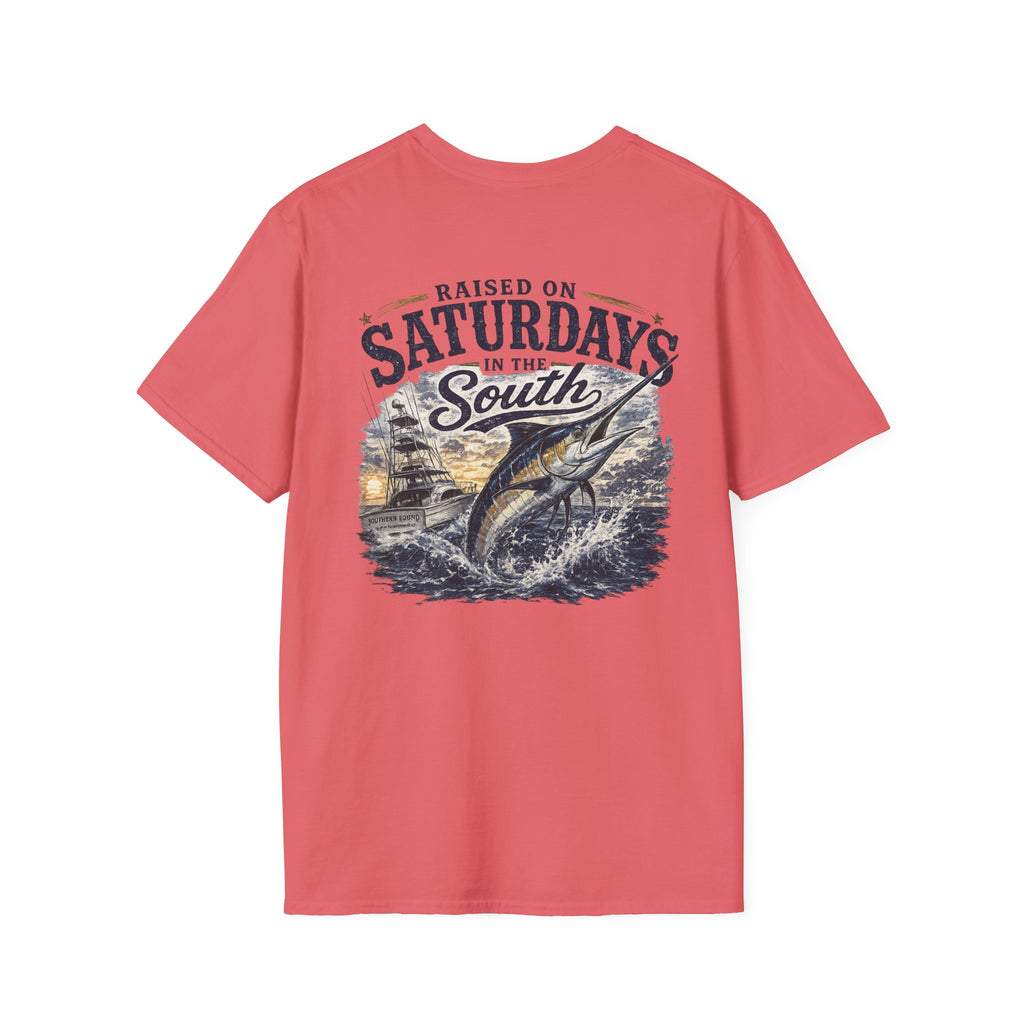 Raised On Saturdays In The South Vintage T-Shirt- Deep Sea Saturdays
