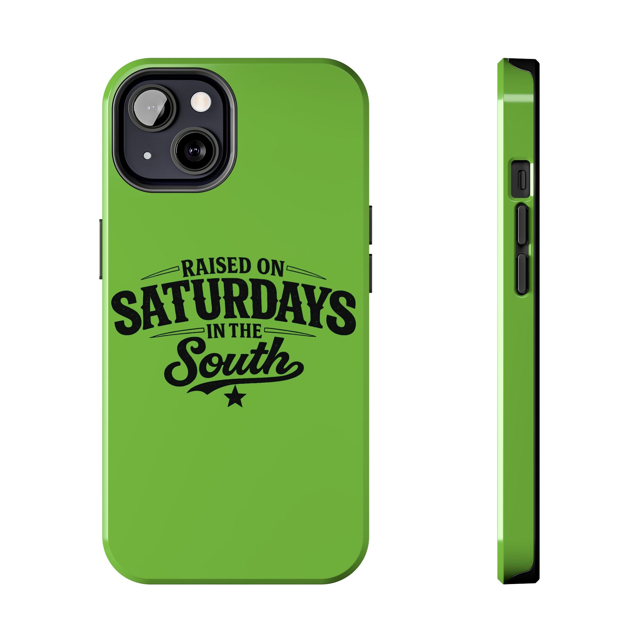 Raised On Saturdays In The South Phone Case-(green)