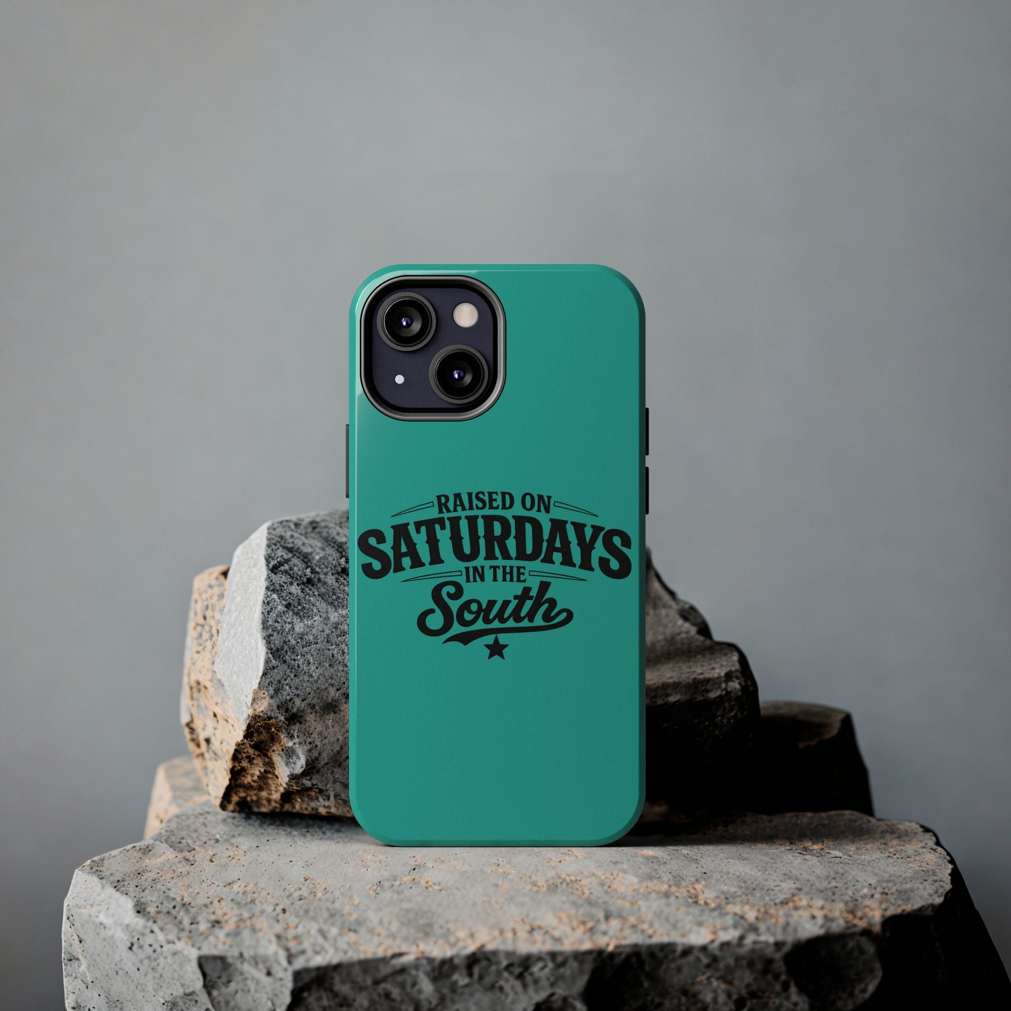 Raised On Saturdays In The South Phone Case-(blue)