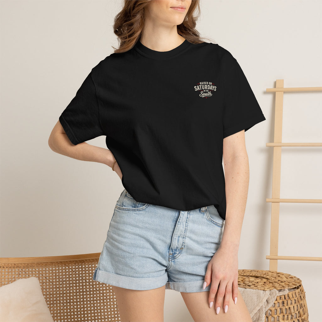 Raised On Saturdays In The South T-Shirt — Relaxing Saturday Morning In The Mountains