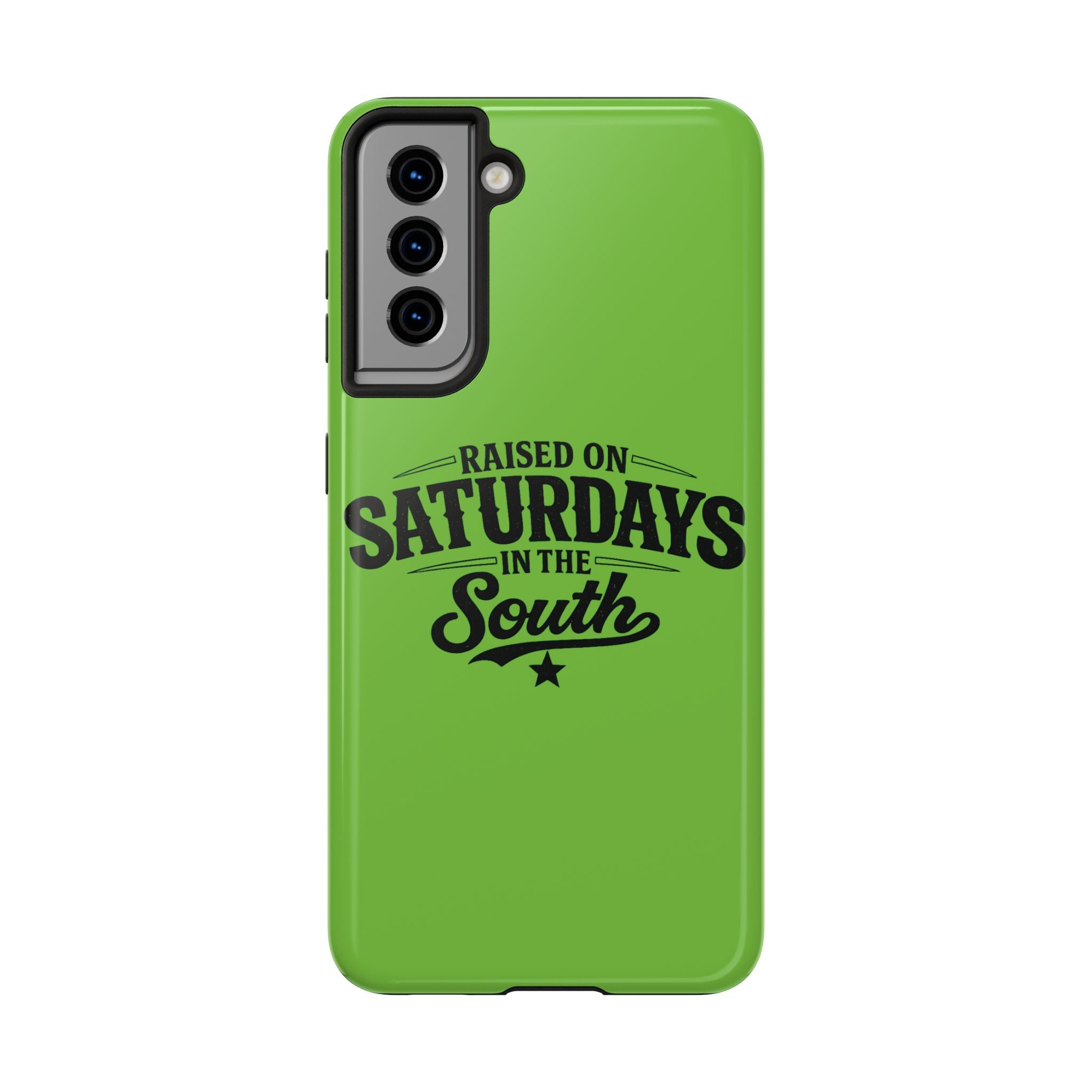 Raised On Saturdays In The South Phone Case-(green)