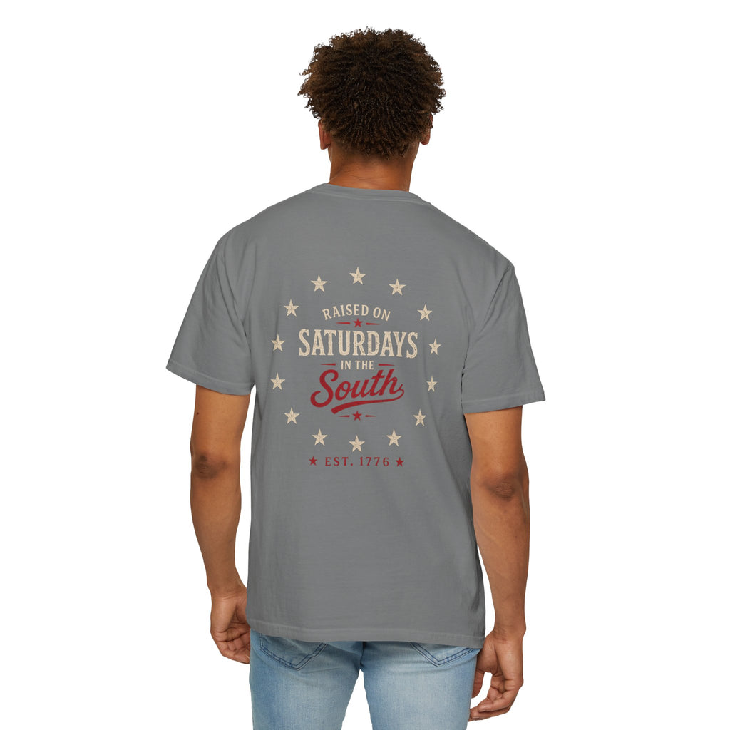 Raised On Saturdays In The South T-Shirt — Southern Freedom-4th Of July Collection