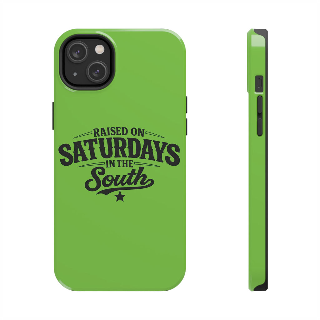 Raised On Saturdays In The South Phone Case-(green)