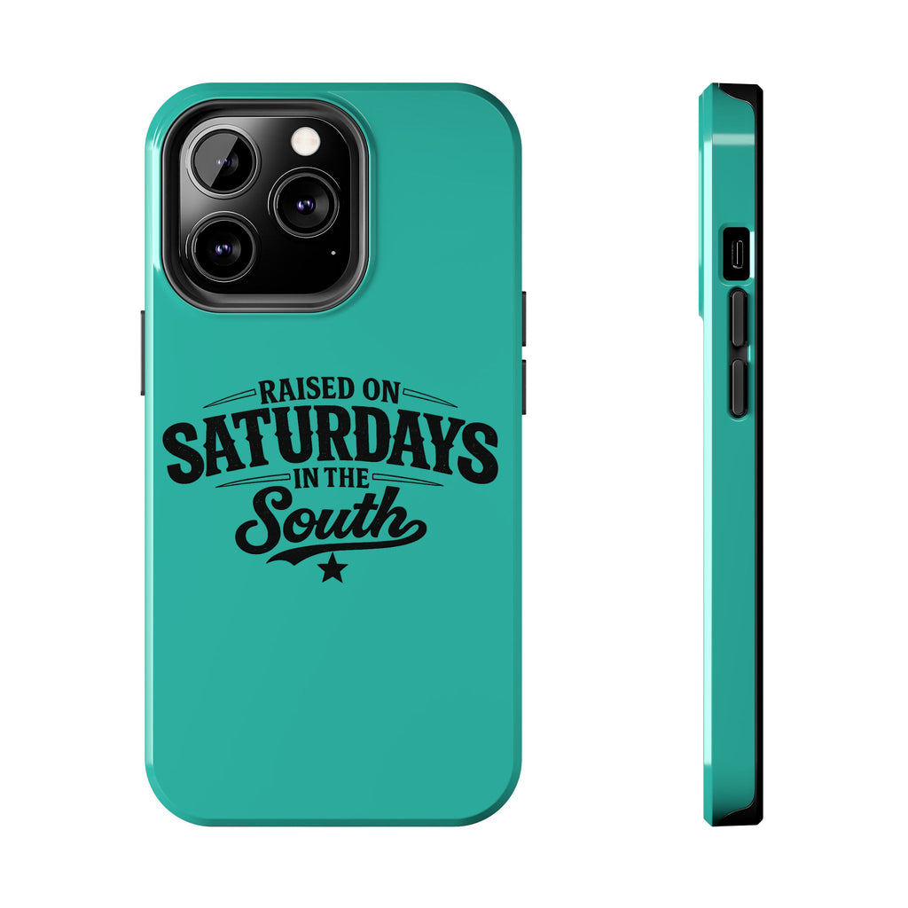 Raised On Saturdays In The South Phone Case-(blue)