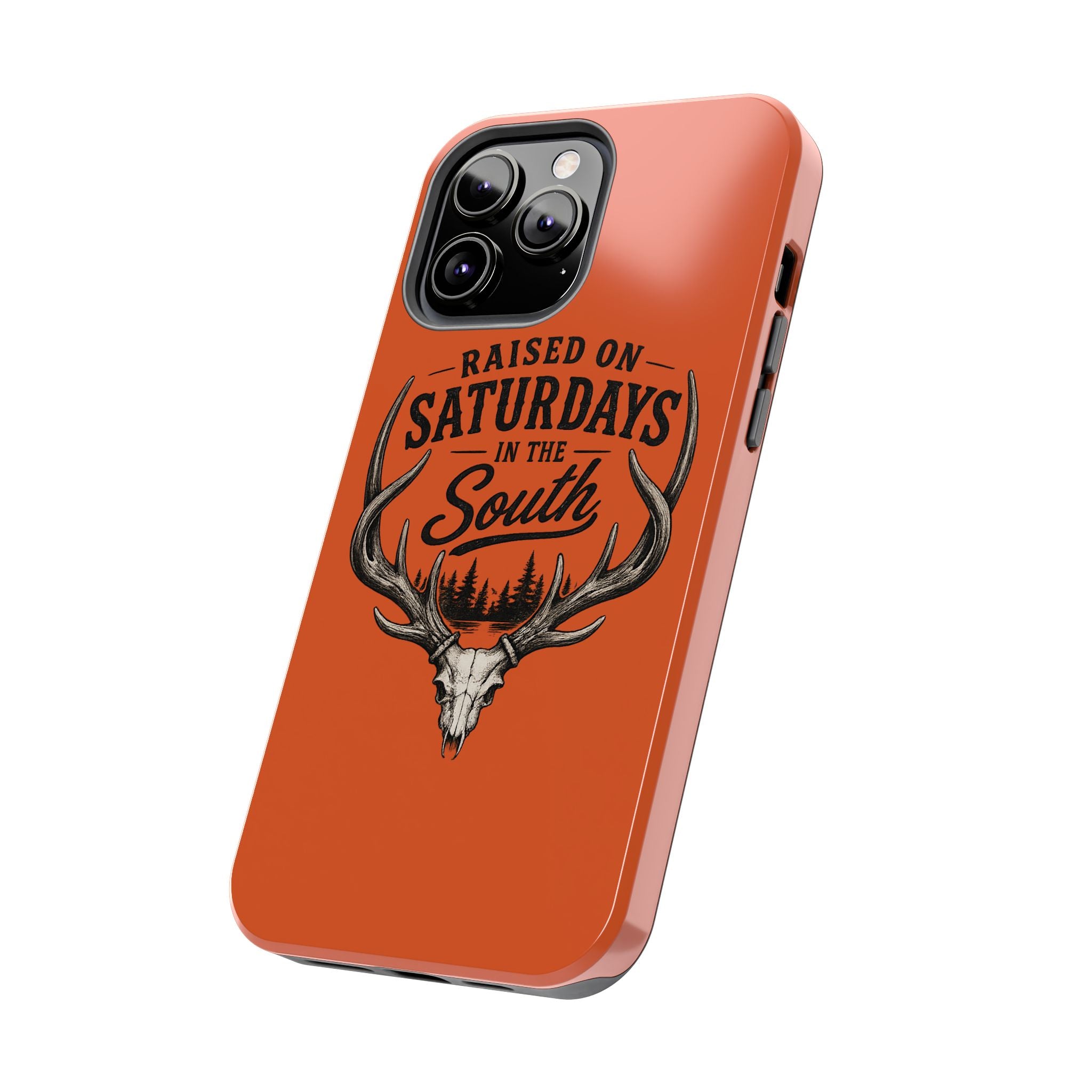 Raised On Saturdays In The South Phone Case-Spread Runs Deep In The Woods-(orange)