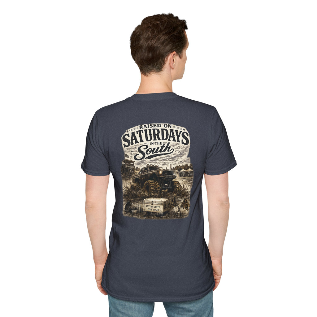 Raised On Saturdays In The South Vintage T-Shirt- Mud Park Saturdays