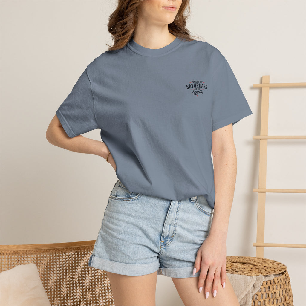 Raised On Saturdays In The South T-Shirt- 4th Of July lake Day