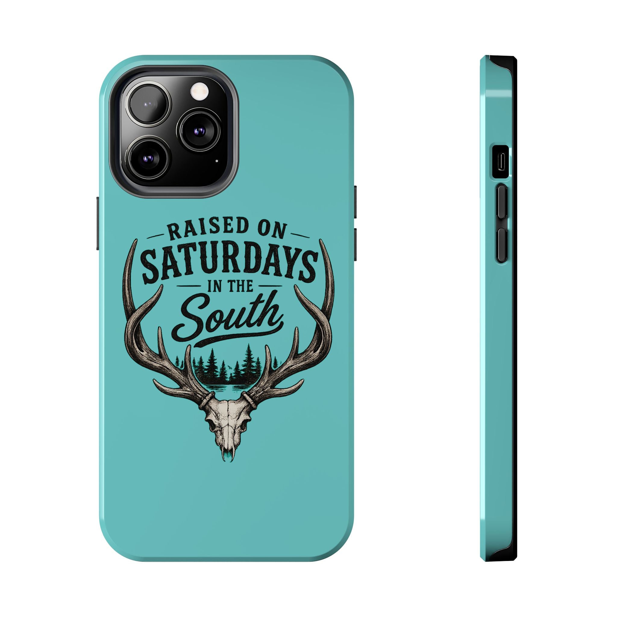 The Spreads Runs Deep In The Woods Phone Case-(blue)