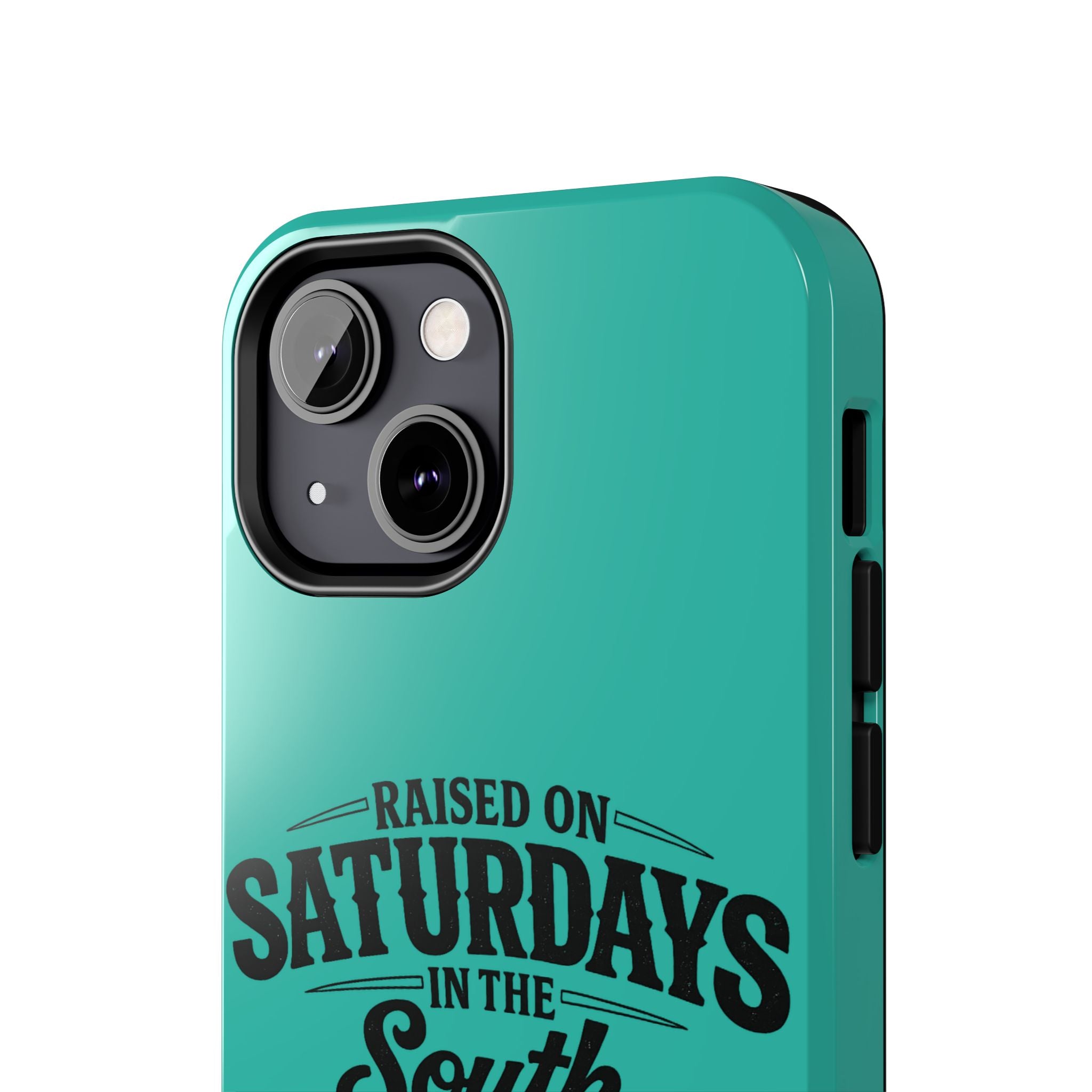 Raised On Saturdays In The South Phone Case-(blue)