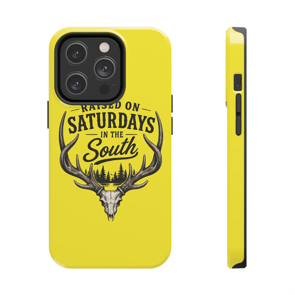 Raised On Saturdays In The South Phone Case-Spread Runs Deep In The Woods-(yellow)