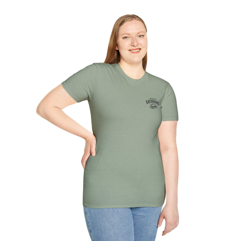 "Raised On Saturdays In The South" Vintage T-Shirt-Saturdays Are Made For Fishin