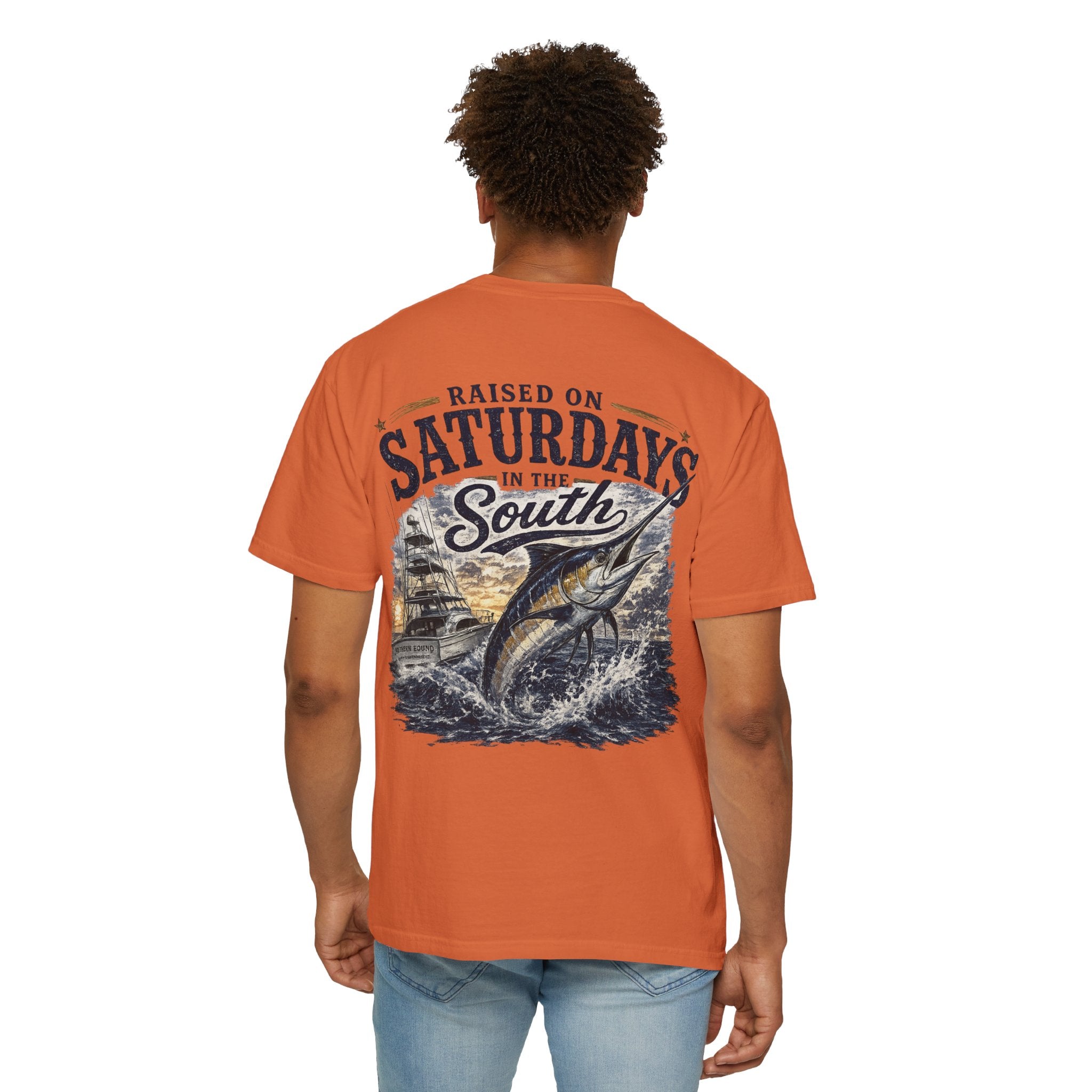 Raised On Saturdays In The South T-Shirt-Deep Sea Saturdays