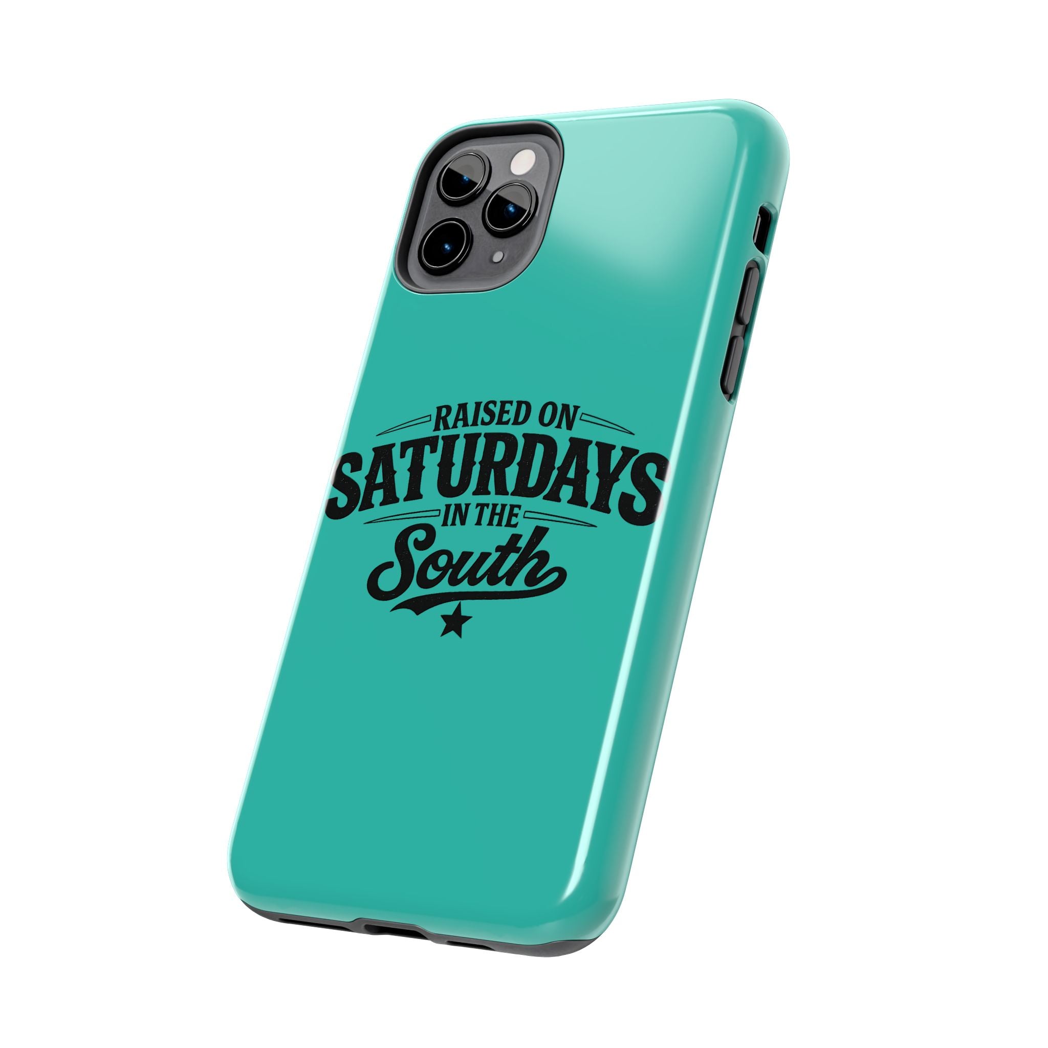 Raised On Saturdays In The South Phone Case-(blue)