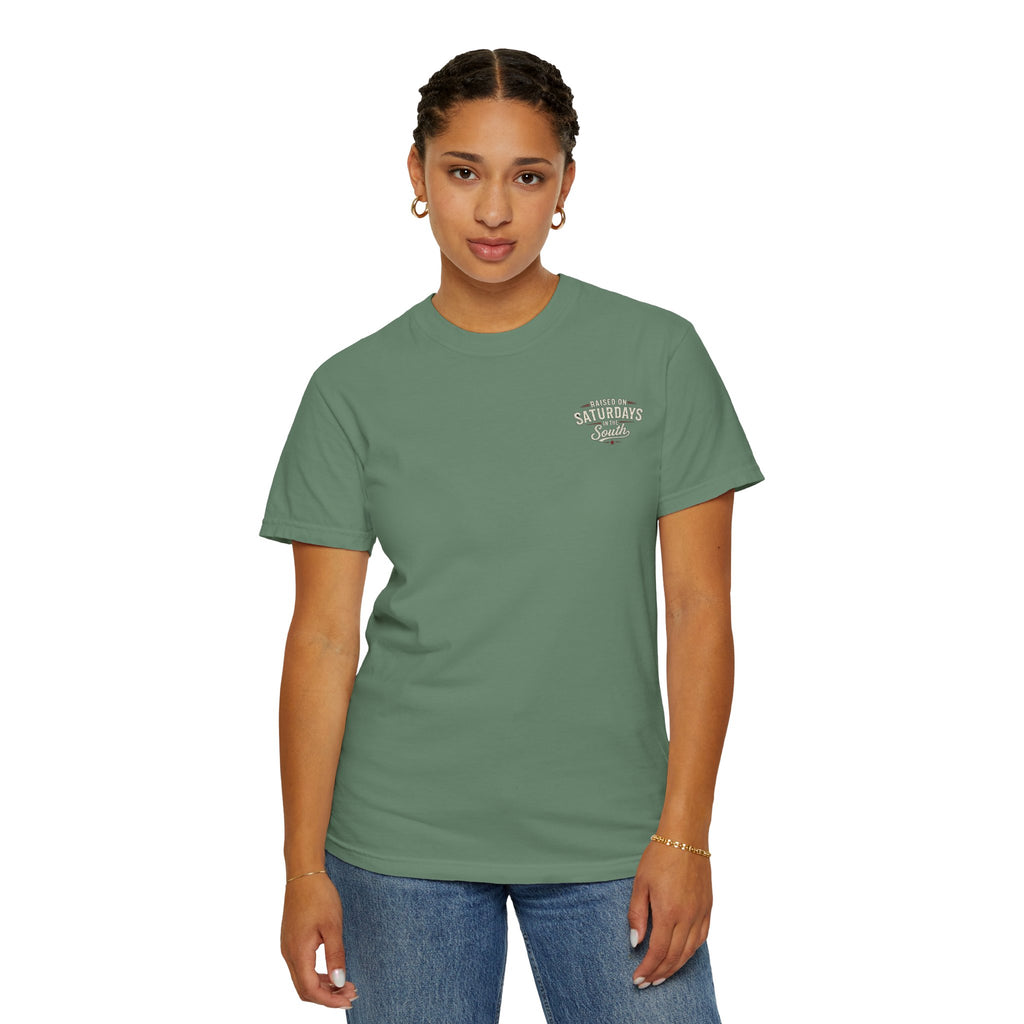 Raised On Saturdays In The South T-Shirt — Relaxing Saturday Morning In The Mountains