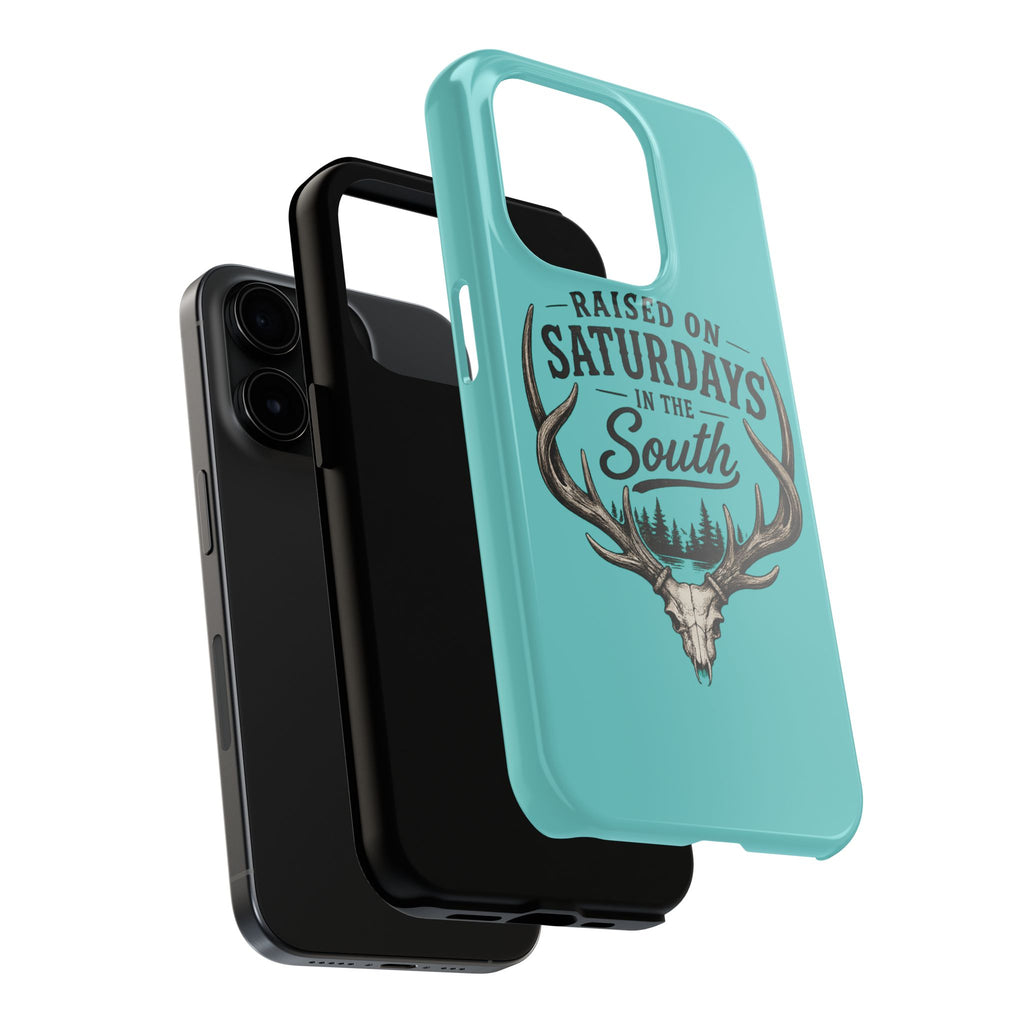 The Spreads Runs Deep In The Woods Phone Case-(blue)