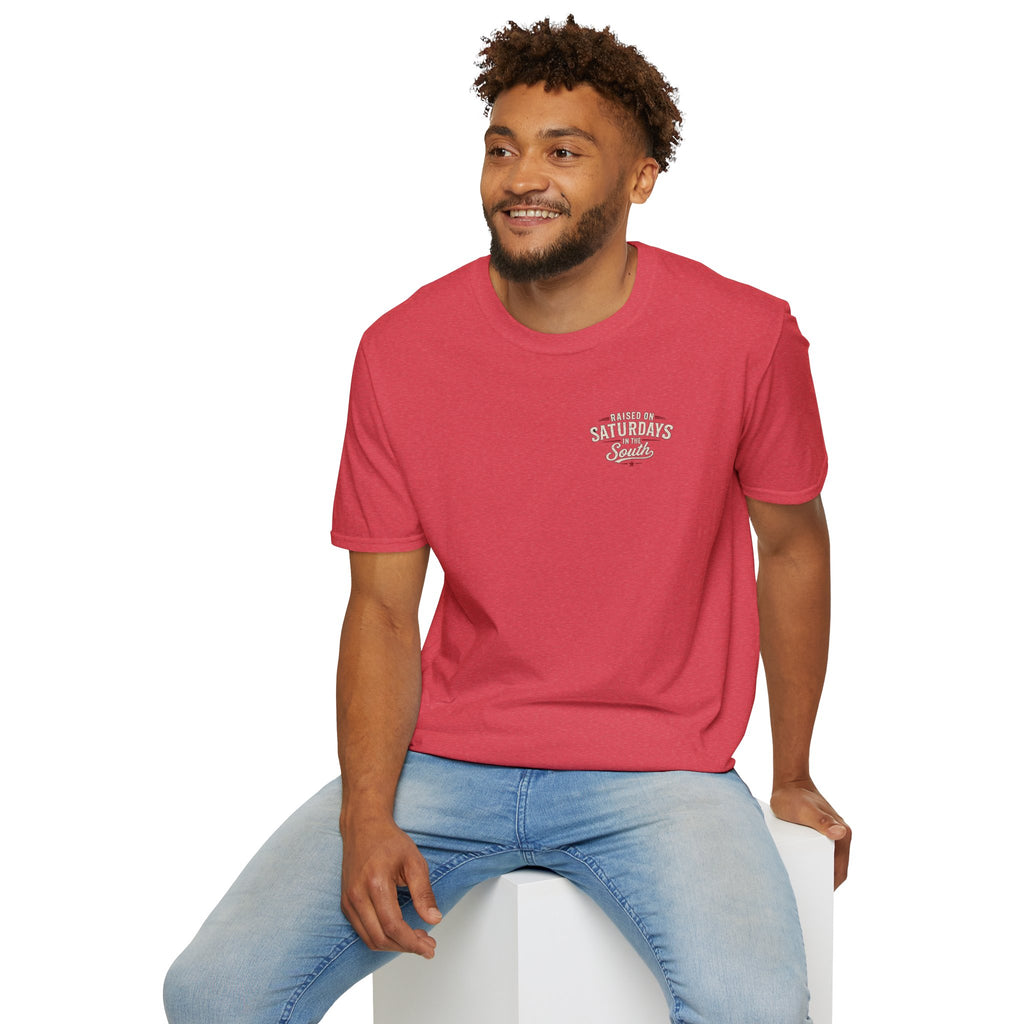 Raised On Saturdays In The South Vintage T-Shirt-Girl Dad Fishing Buddy-Father's Day Collection