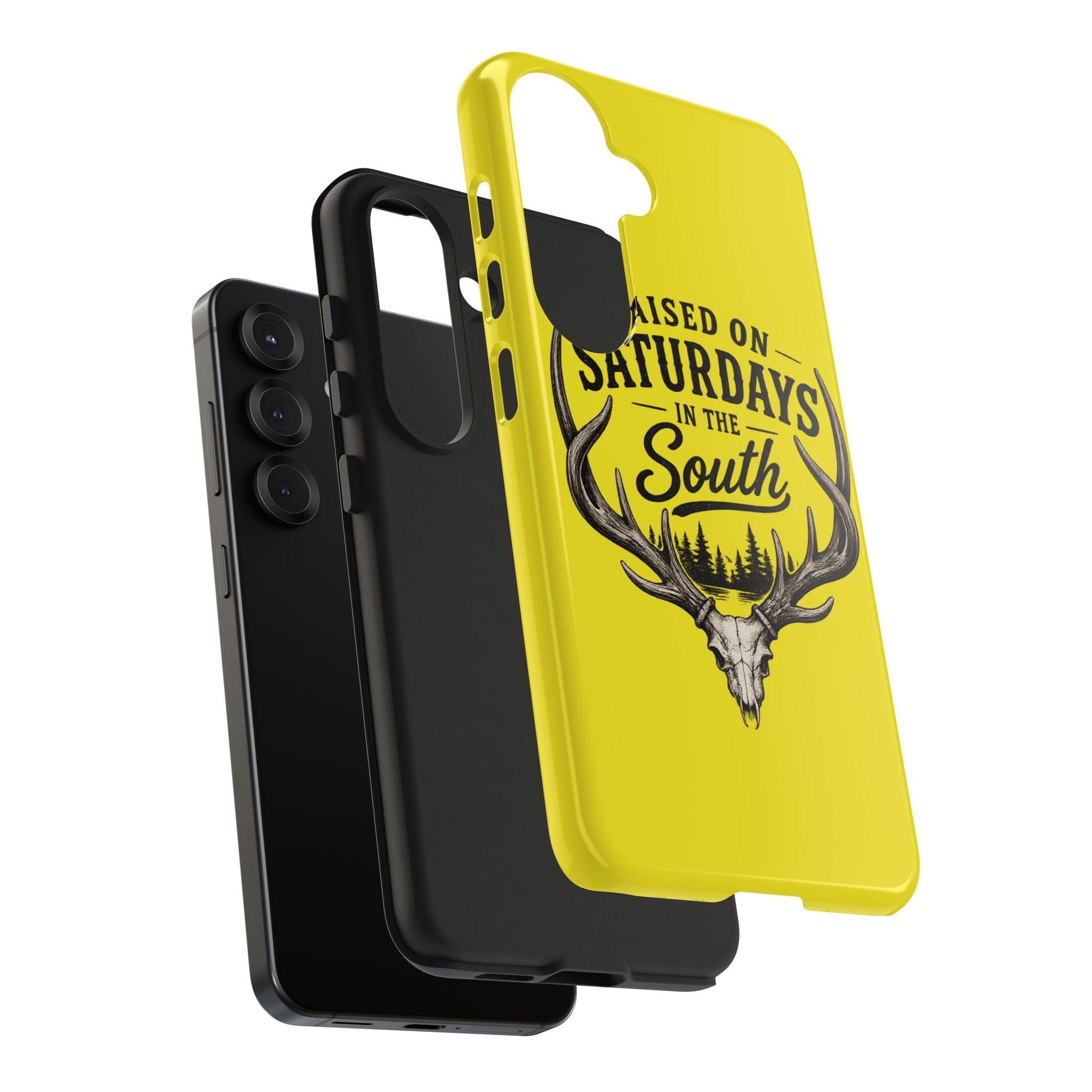 Raised On Saturdays In The South Phone Case-Spread Runs Deep In The Woods-(yellow)