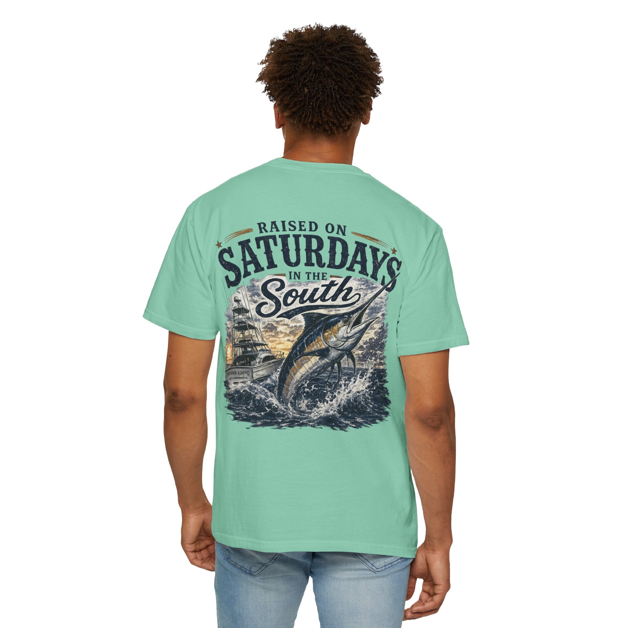 Raised On Saturdays In The South T-Shirt-Deep Sea Saturdays