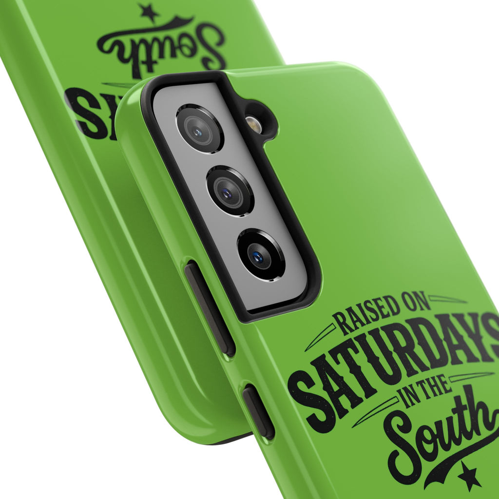 Raised On Saturdays In The South Phone Case-(green)