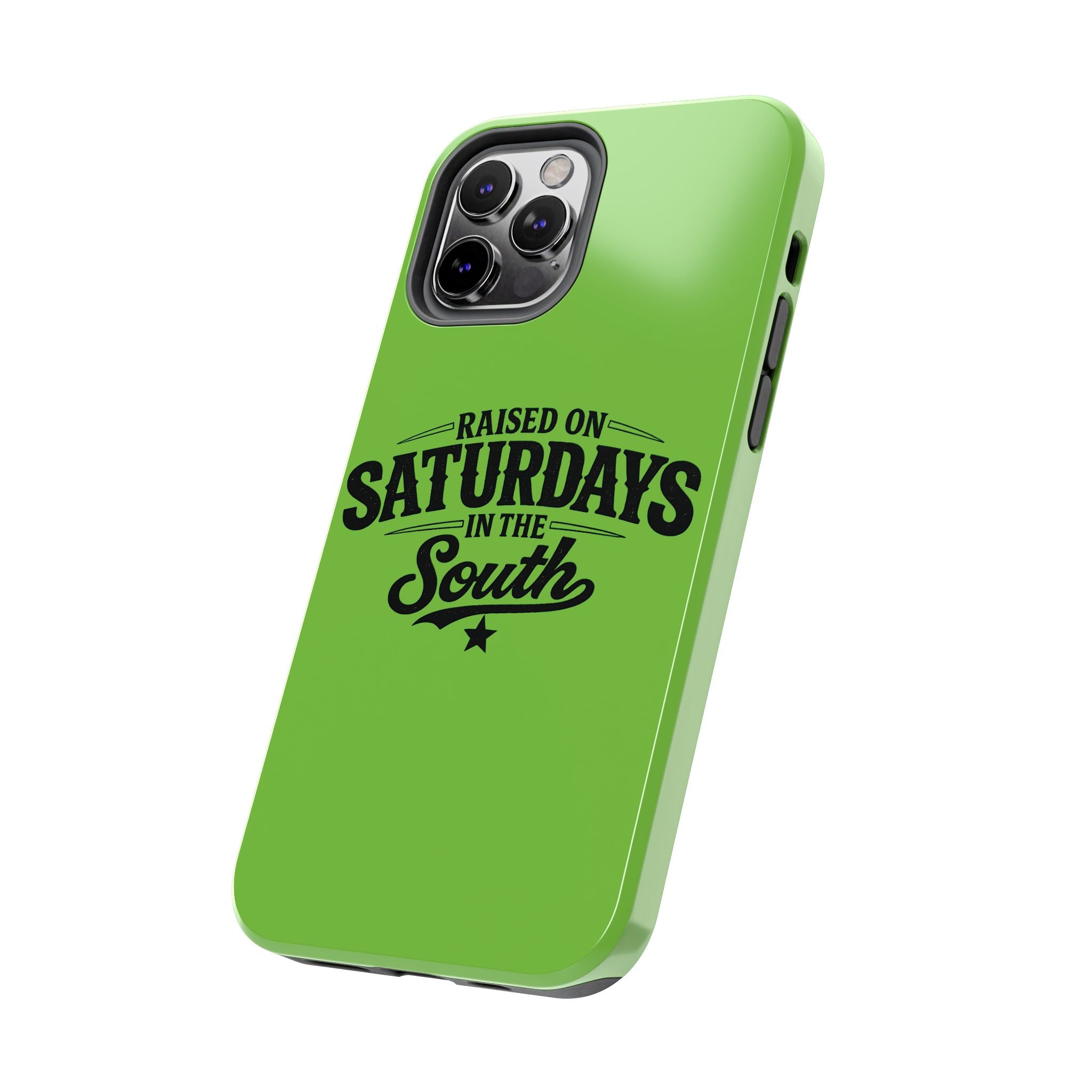 Raised On Saturdays In The South Phone Case-(green)