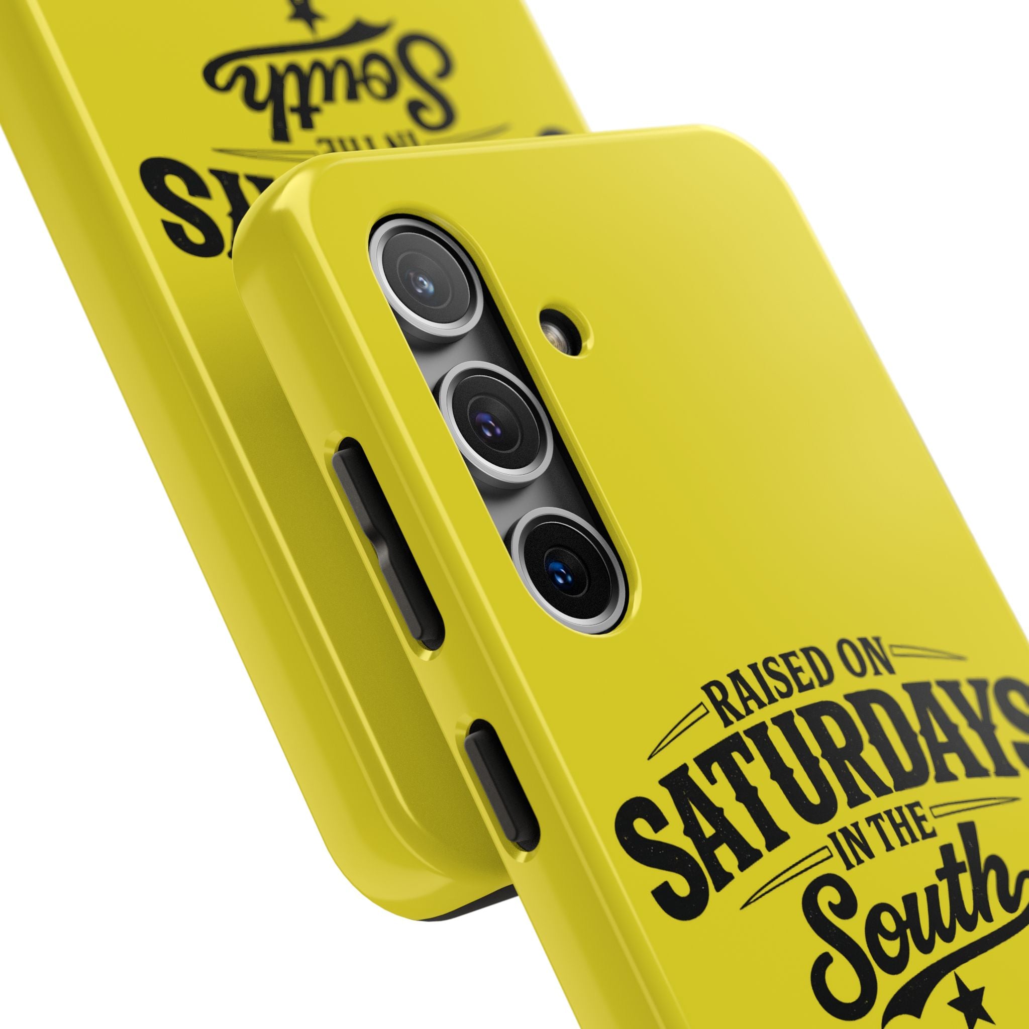 Raised On Saturdays In The South Phone Case-(yellow)