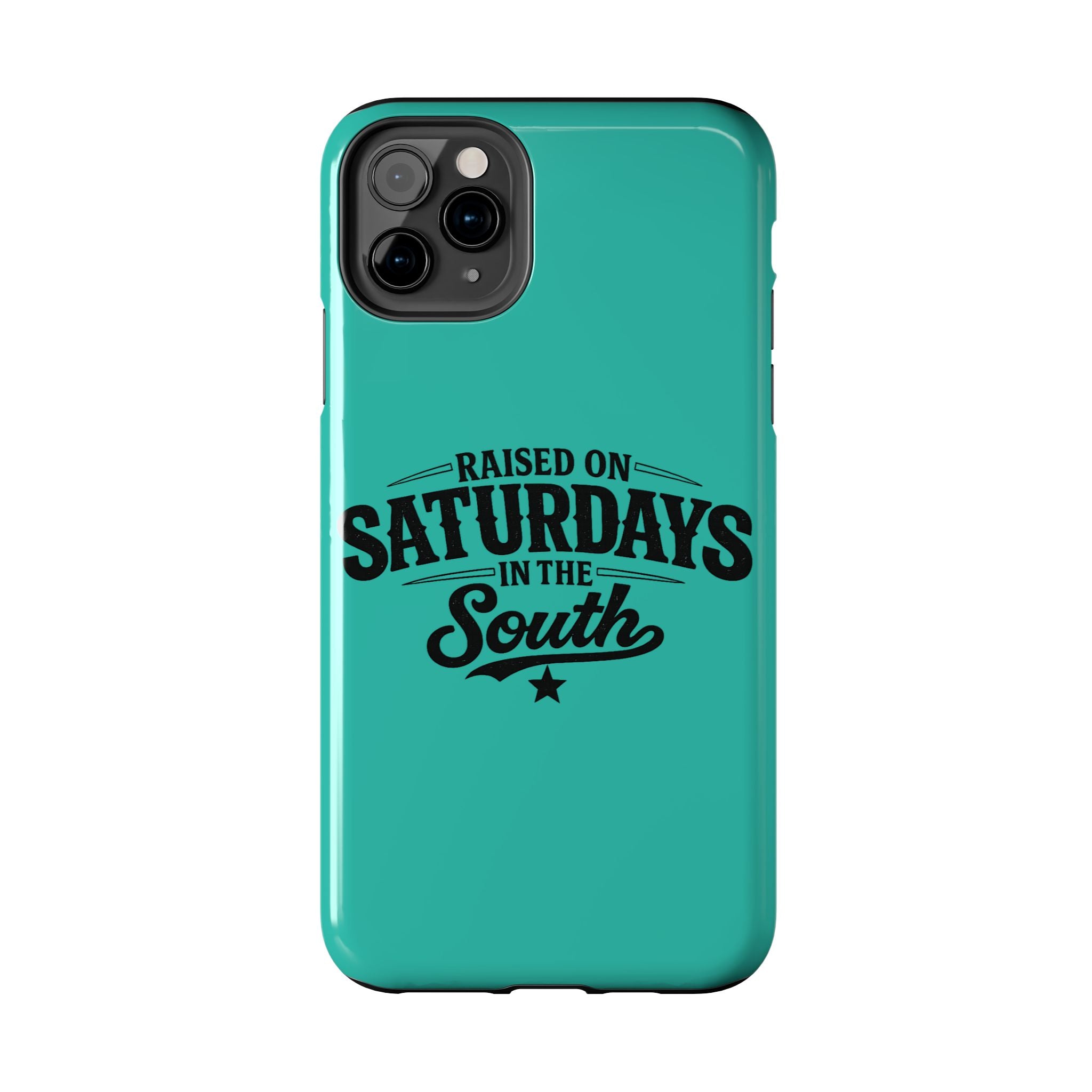 Raised On Saturdays In The South Phone Case-(blue)
