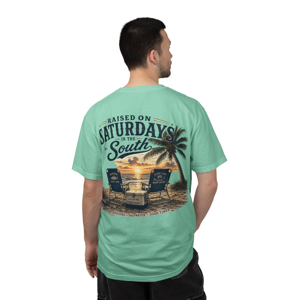 Raised On Saturdays In The South T-Shirt — Beachin It On Summer Saturdays