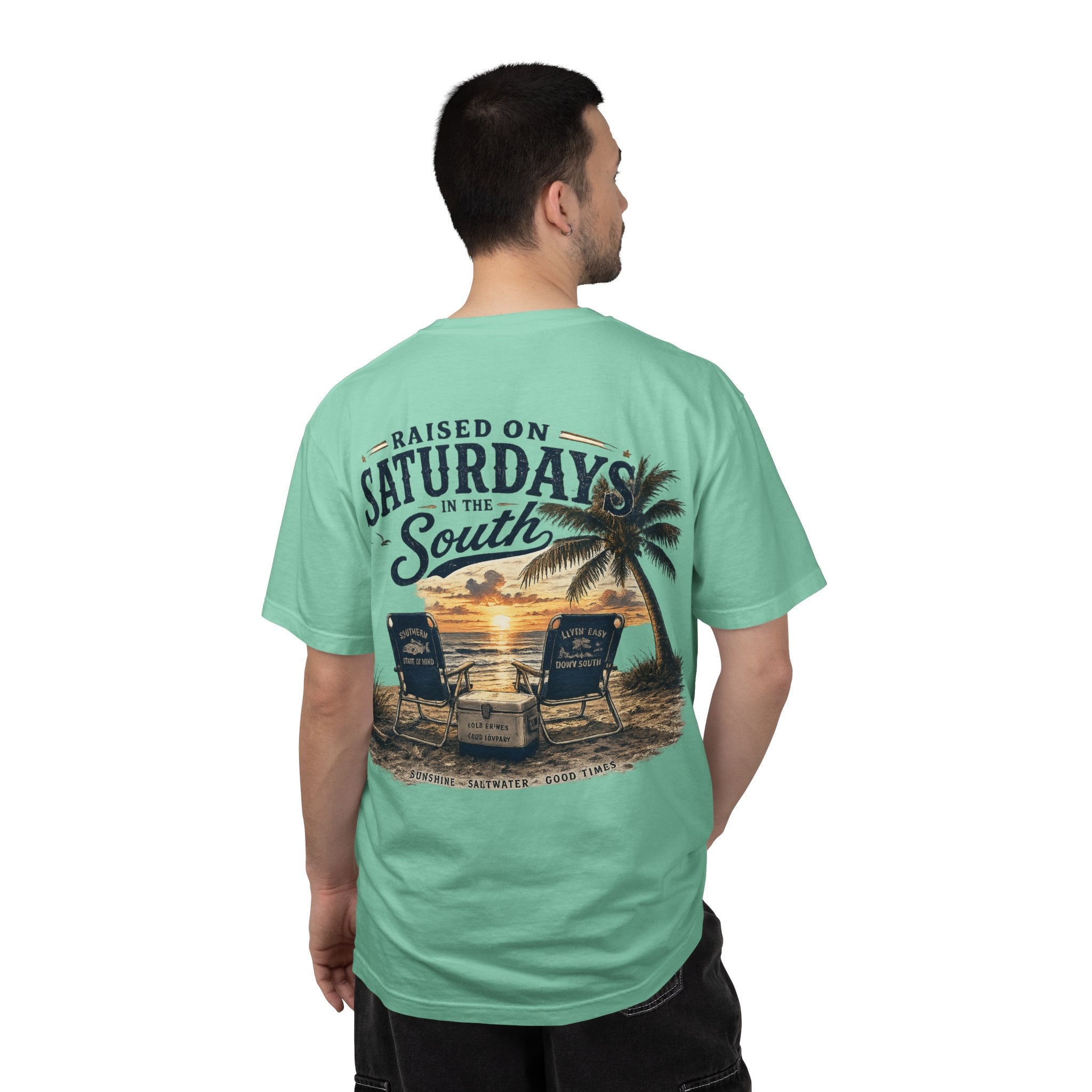 Raised On Saturdays In The South T-Shirt — Beachin It On Summer Saturdays