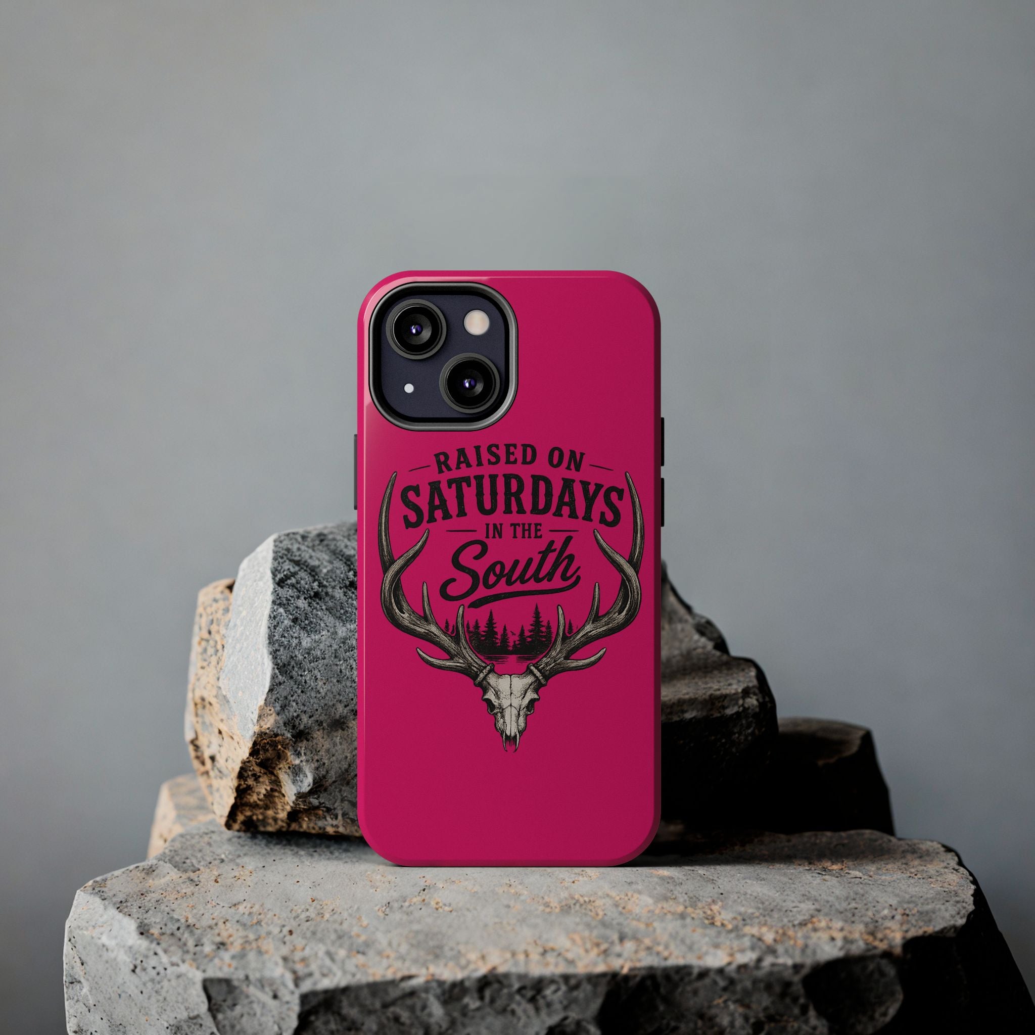 The Spreads Runs Deep In The Woods Phone Case-(pink)