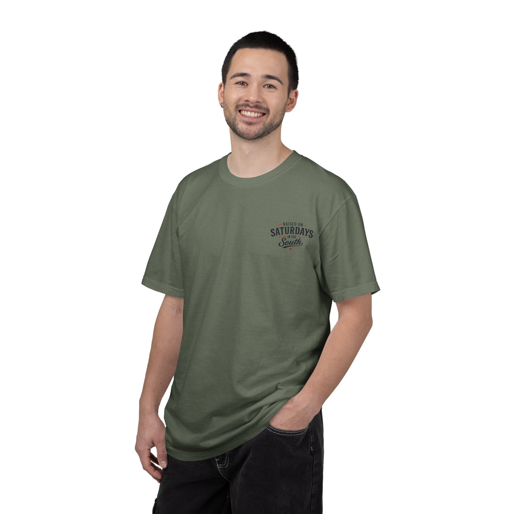 Raised On Saturdays In The South T-Shirt Boy Dad-"Daddy's Home"
