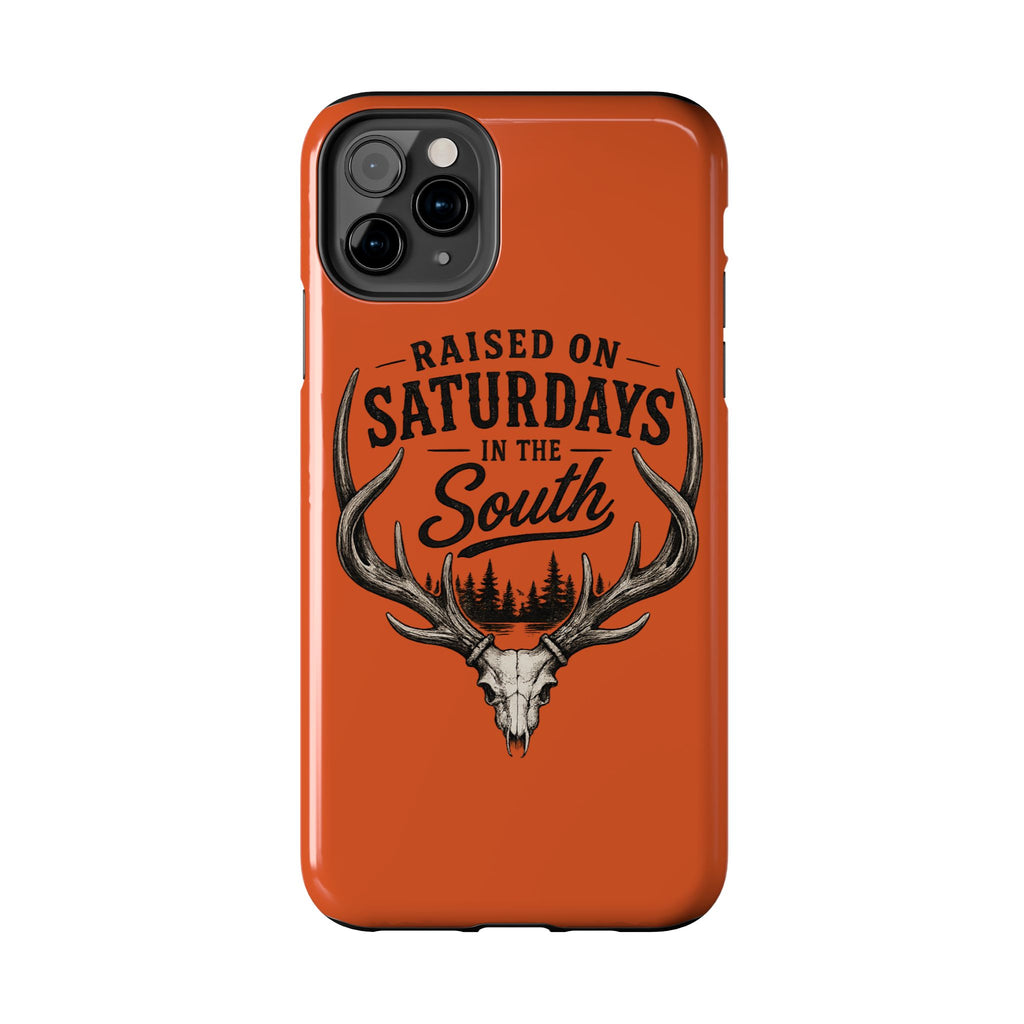 Raised On Saturdays In The South Phone Case-Spread Runs Deep In The Woods-(orange)