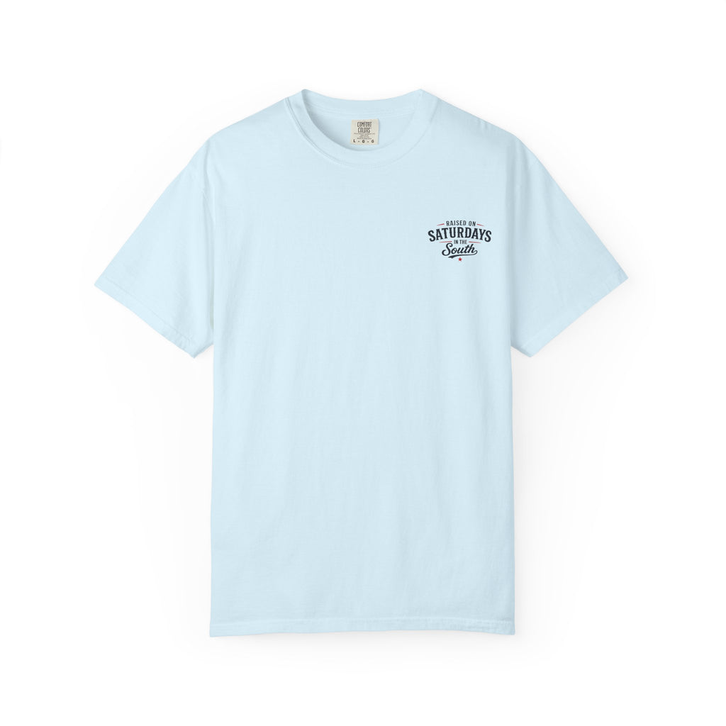 Raised On Saturdays In The South T-Shirt — Circle Of Freedom-4th Of July Collection