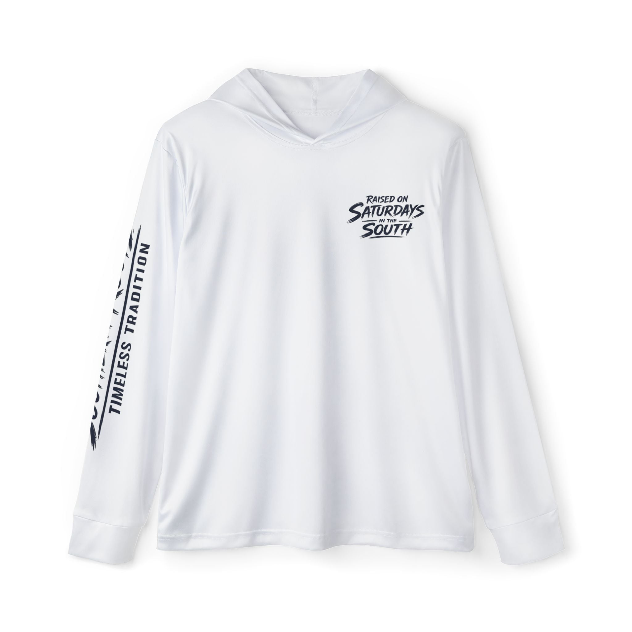 Raised on Saturdays in the South-Southern Roots Timeless Tradition performance hoodie fishing