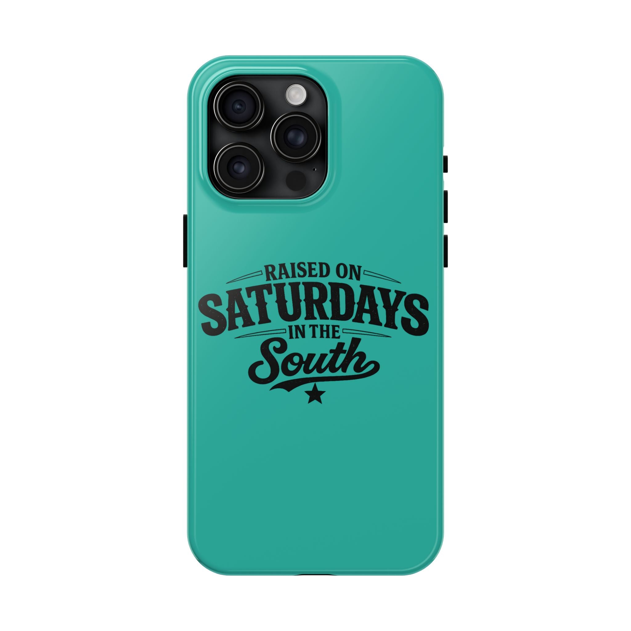 Raised On Saturdays In The South Phone Case-(blue)