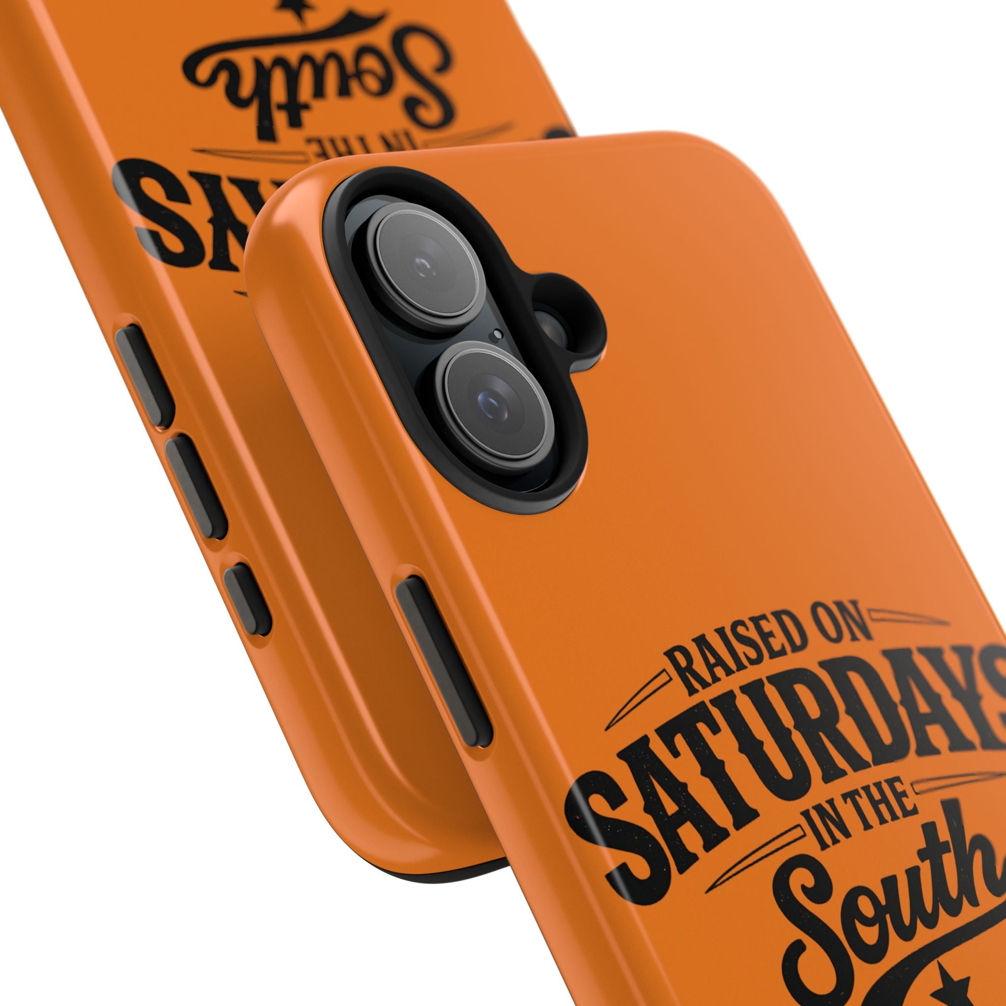 Raised On Saturdays In The South Phone Case-(orange)