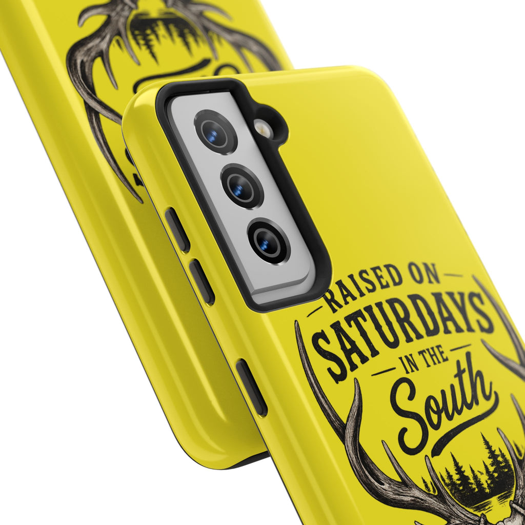 Raised On Saturdays In The South Phone Case-Spread Runs Deep In The Woods-(yellow)