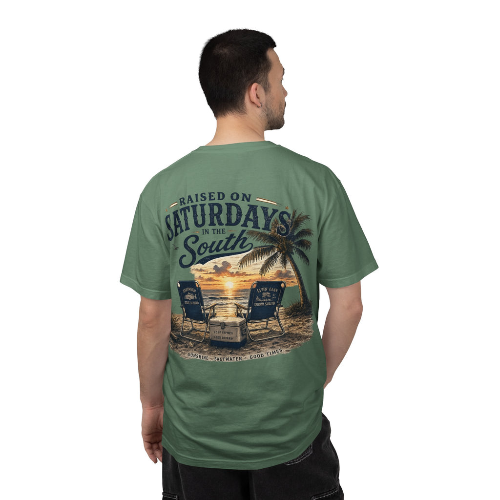 Raised On Saturdays In The South T-Shirt — Beachin It On Summer Saturdays